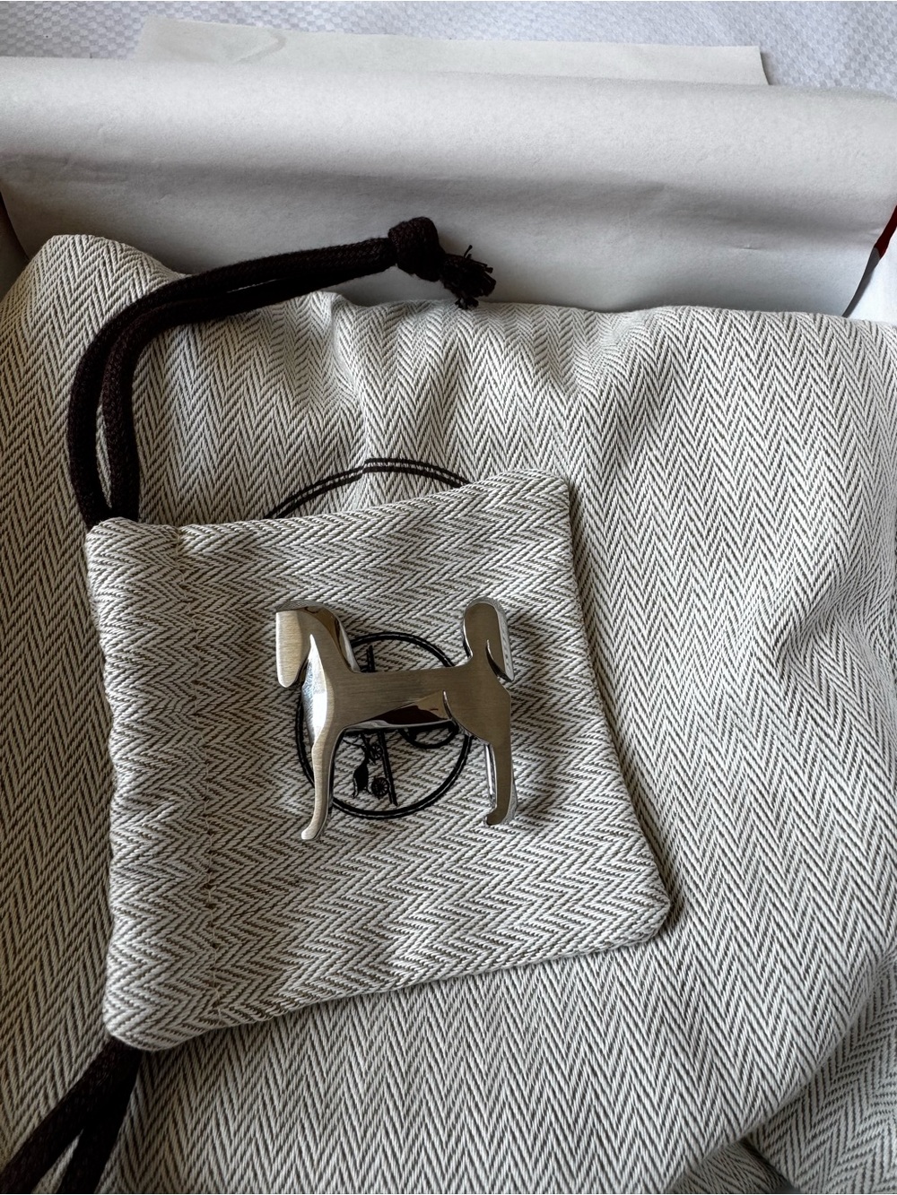 Hermes Men's Silver Horse-Shaped Buckle belt with reversible belt strap